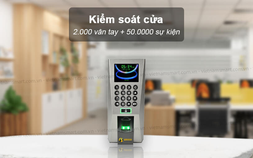 Máy chấm công vân tay Abrivision Ipass01 Abrivision Ipass01 lưu trữ 50.000 sự kiện