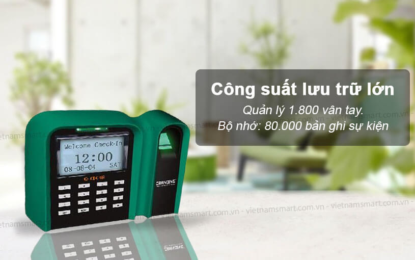 Máy chấm công vân tay Granding Q-CLEAR Máy chấm công Granding Q-CLEAR