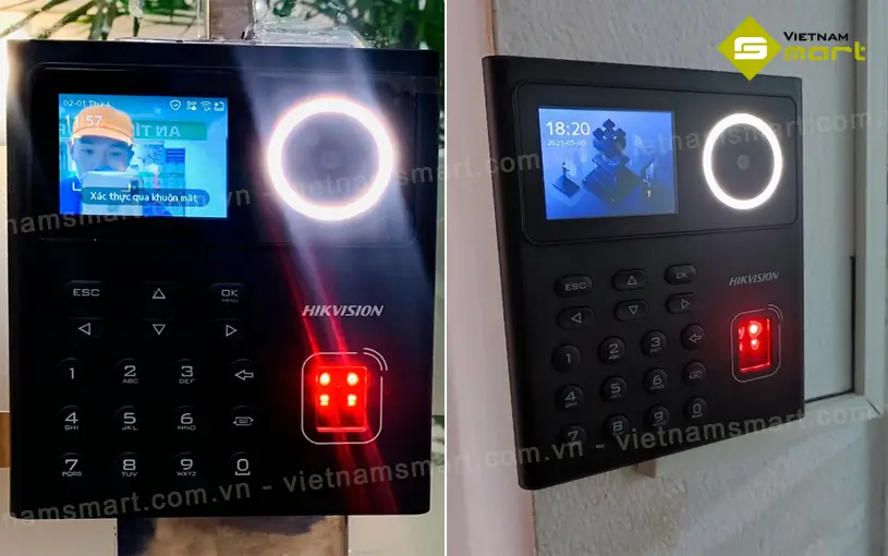 Máy chấm công khuôn mặt Hikvision DS-K1T320EFWX-B Máy chấm công kiểm soát cửa bằng khuôn mặt DS-K1T320EFWX-B