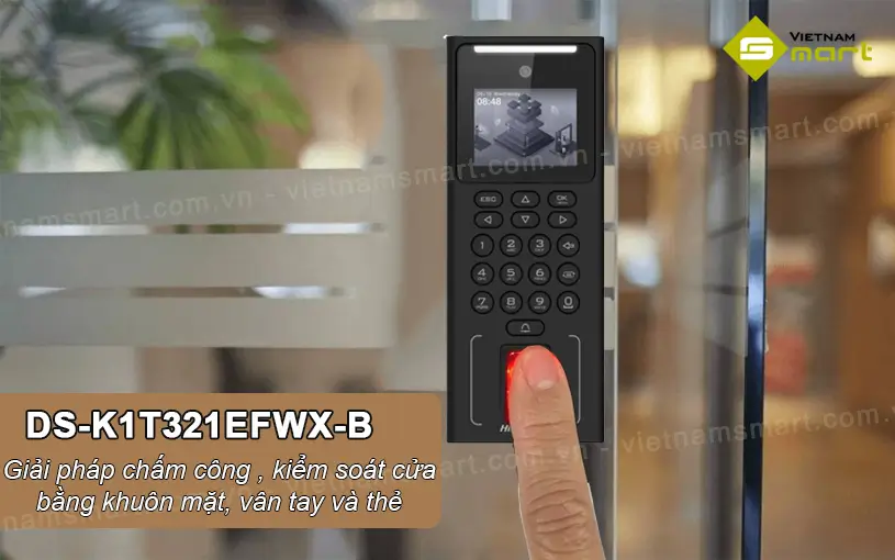 Máy chấm công khuôn mặt Hikvision DS-K1T321EFWX-B Giới thiệu về máy chấm công khuôn mặt Hikvision DS-K1T321EFWX-B