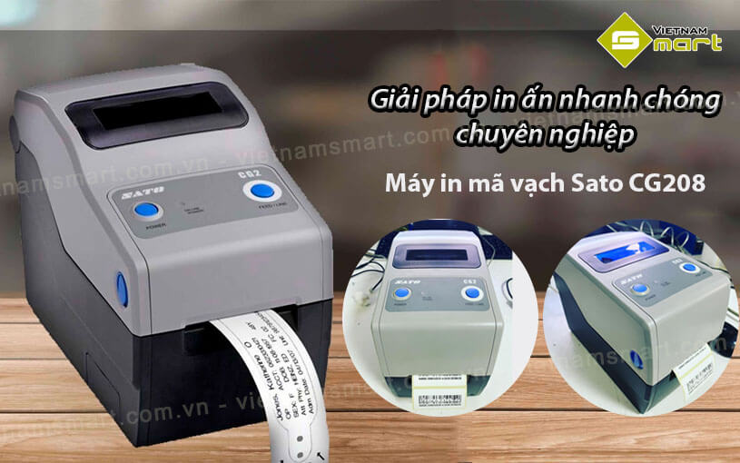 Giới thiệu về máy in tem mã vạch SATO CG208