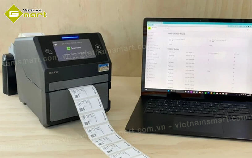 Máy in mã vạch để bàn SATO CT4-LX Máy in mã vạch để bàn SATO CT4-LX đời mới nhất với nhiều tính năng hiện đại