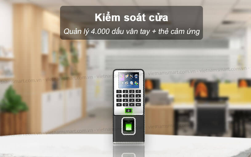 Máy chấm công vân tay MITA F09 Model MITA-F09 kiểm soát tới 4000 dấu vân tay