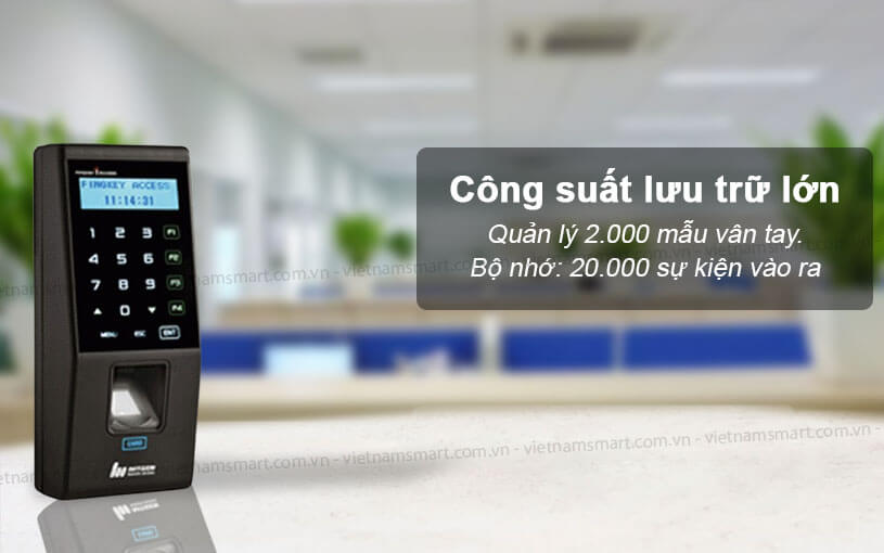 Máy chấm công vân tay SW101M1-S quản lý 2000 vân tay