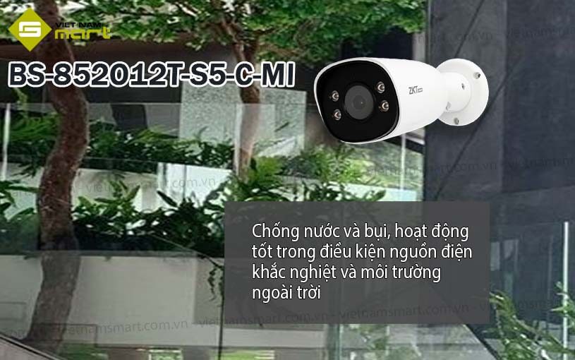 Camera IP Bullet 2MP ZKTeco BS-852O12T-S5-C-MI Camera IP Bullet 2MP ZKTeco BS-852O12T-S5-C-MI