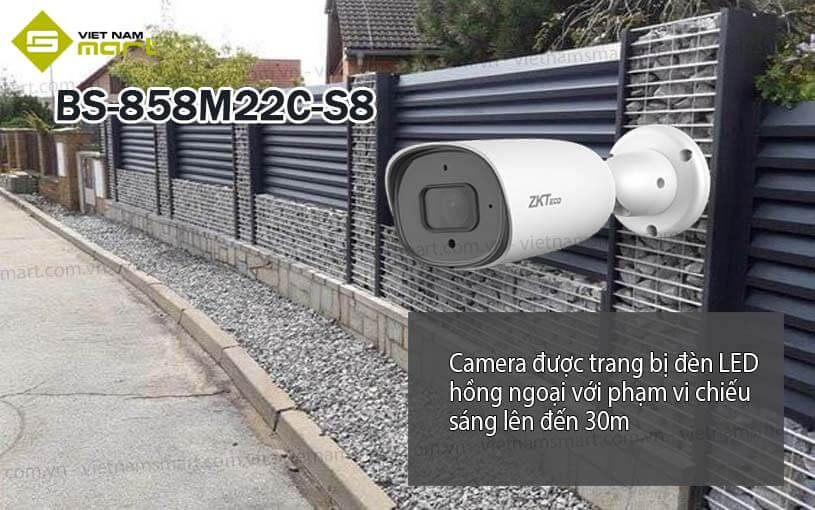 Camera IP Bullet 8MP ZKTeco BS-858M22C-S8 Camera IP Bullet 8MP ZKTeco BS-858M22C-S8