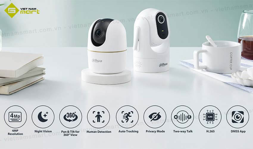 Camera Wifi quay quét trong nhà 4MP Dahua DH-H4AE