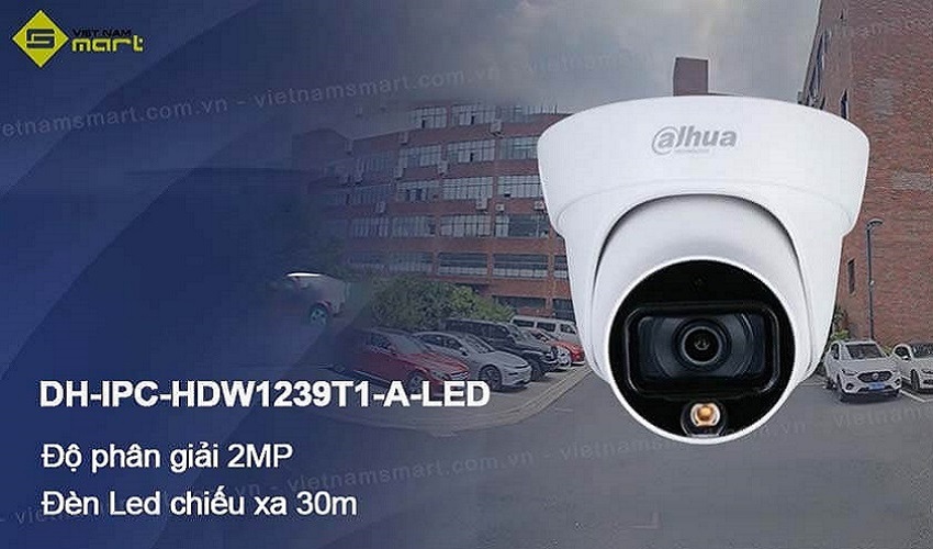 Camera IP 2MP Dahua DH-IPC-HDW1239T1-A-LED