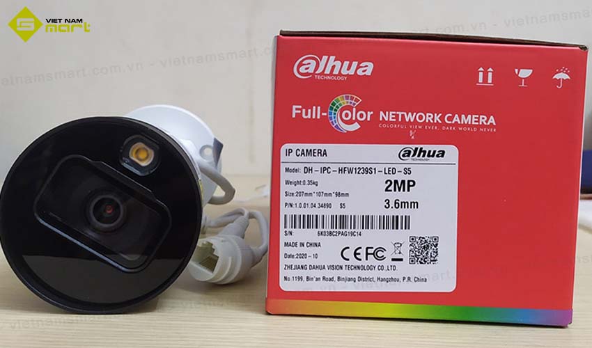 Camera IP 2MP Dahua DH-IPC-HFW1239S1-LED-S5-VN