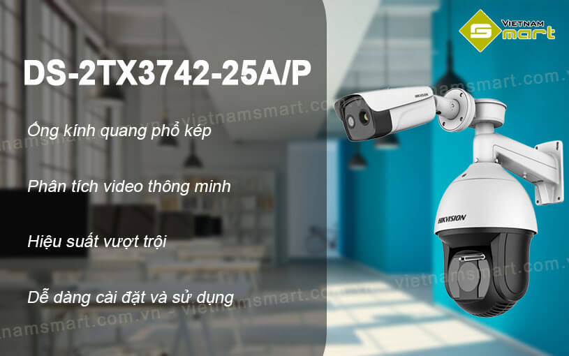 Camera PTZ quang phố kép Hikvision DS-2TX3742-25A/P