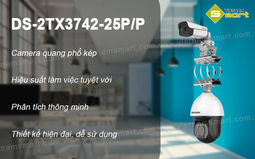 Camera PTZ quang phổ kép Hikvision DS-2TX3742-25P/P