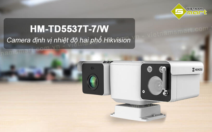 Camera định vị nhiệt độ hai phổ Hikvision HM-TD5537T-7/W