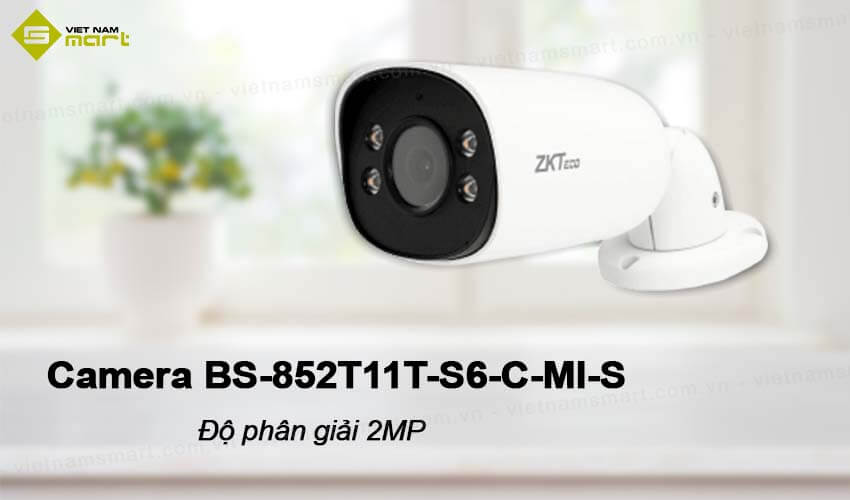 Camera IP hồng ngoại 2MP ZKTeco BS-852T11T-S6-C-MI-S Camera IP hồng ngoại 2MP ZKTeco BS-852T11T-S6-C-MI-S