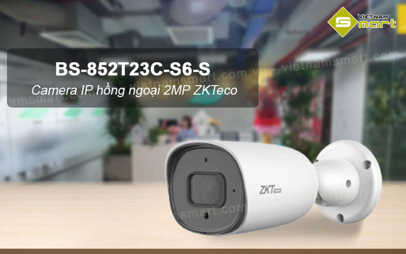 Camera IP hồng ngoại 2MP ZKTeco BS-852T23C-S6-S Camera IP hồng ngoại 2MP ZKTeco BS-852T23C-S6-S