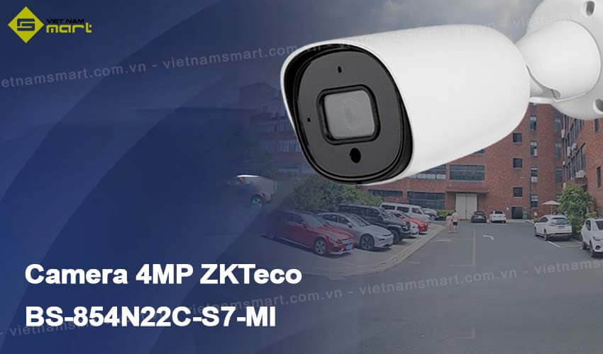 Camera IP hồng ngoại 4MP ZKTeco BS-854N22C-S7-MI Camera IP hồng ngoại 4MP ZKTeco BS-854N22C-S7-MI
