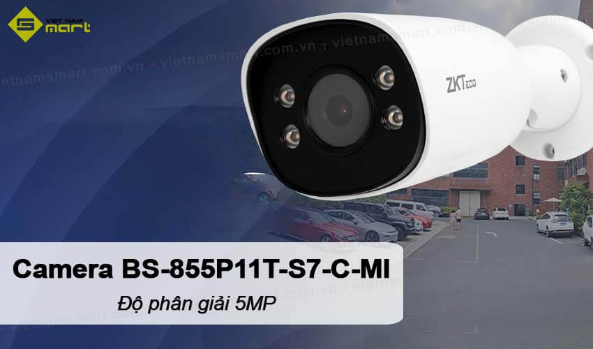 Camera IP Full color 5MP ZKTeco BS-855P11T-S7-C-MI Camera IP Full color 5MP ZKTeco BS-855P11T-S7-C-MI
