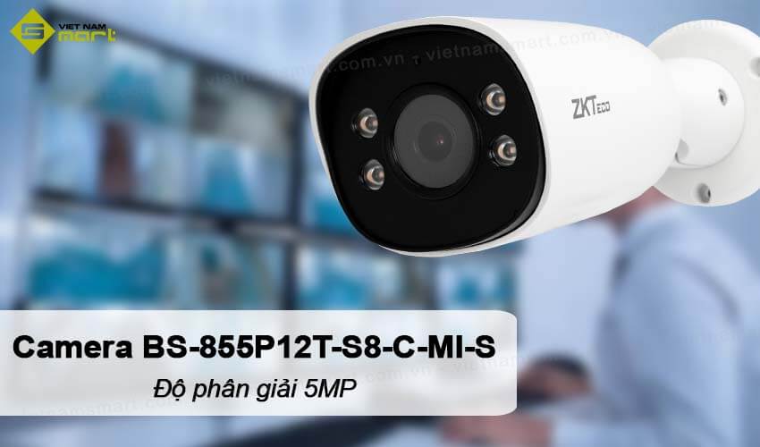 Camera IP BioSense 5MP ZKTeco BS-855P12T-S8-C-MI-S Camera IP BioSense 5MP ZKTeco BS-855P12T-S8-C-MI-S