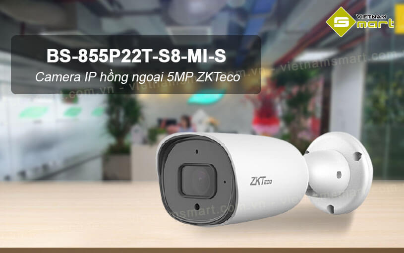 Camera IP cố định BioSense 5MP ZKTeco BS-855P22T-S8-MI-S