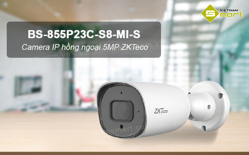 Camera IP hồng ngoại 5MP ZKTeco BS-855P23C-S8-MI-S Camera IP hồng ngoại 5MP ZKTeco BS-855P23C-S8-MI-S