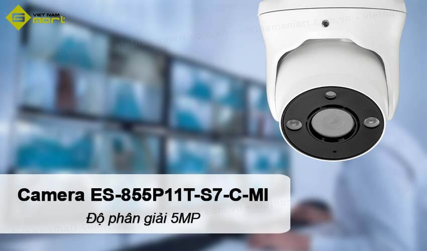 Camera IP dome 5MP ZKTeco EES-855P11T-S7-C-MI Camera IP dome 5MP ZKTeco EES-855P11T-S7-C-MI