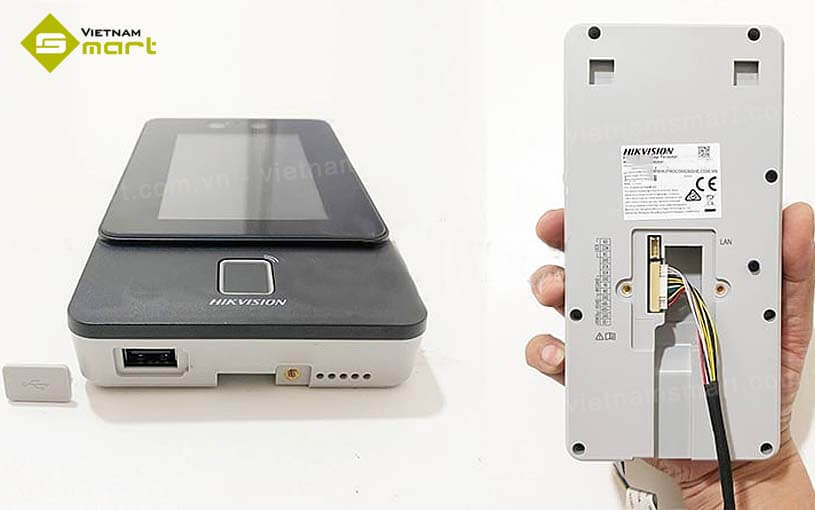 Thiết bị chấm công DS K1T342-MX hỗ trợ nhiều cổng giao thức kết nối