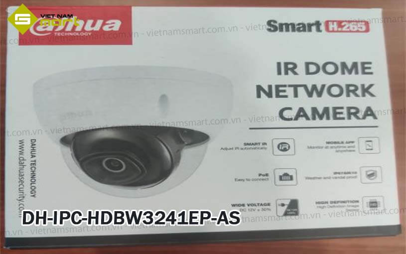 Camera IP AI 2.0MP Dahua DH-IPC-HDBW3241EP-AS