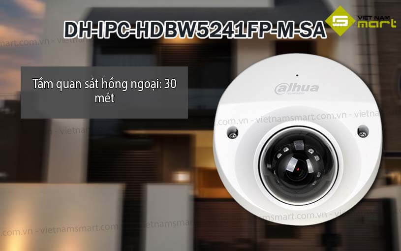 Camera IP dome Dahua DH-IPC-HDBW5241FP-M-SA Camera IP dome Dahua DH-IPC-HDBW5241FP-M-SA