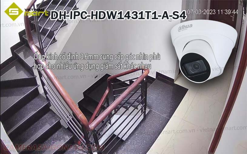Camera IP 4MP Dahua DH-IPC-HDW1431T1-A-S4 Camera IP 4MP Dahua DH-IPC-HDW1431T1-A-S4
