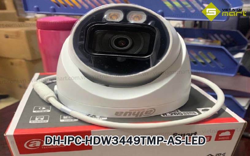 Camera IP Dome 4.0 Megapixel Dahua DH-IPC-HDW3449TMP-AS-LED