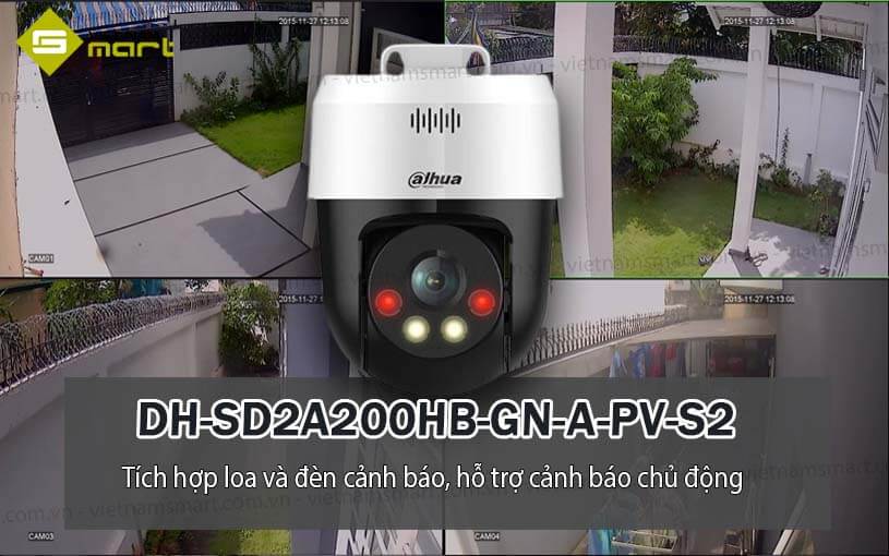 Camera IP PTZ 2MP Dahua DH-SD2A200HB-GN-A-PV-S2 Camera IP PTZ 2MP Dahua DH-SD2A200HB-GN-A-PV-S2