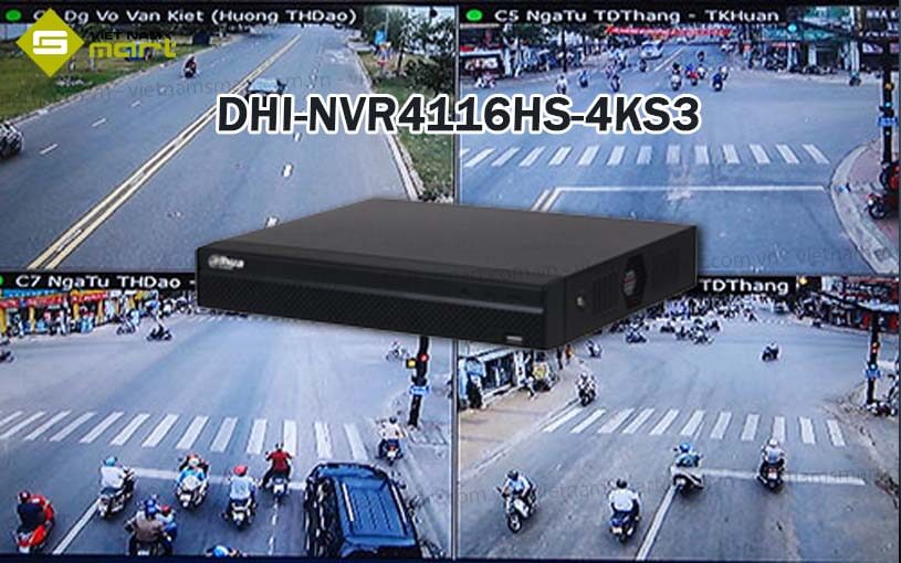 Đầu ghi hình IP 16 kênh Dahua DHI-NVR4116HS-4KS3 Đầu ghi hình IP 16 kênh Dahua DHI-NVR4116HS-4KS3
