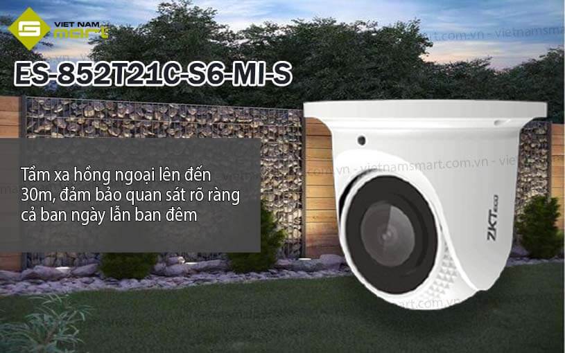 Camera IP cố định BioSense 2MP ZKTeco ES-852T21C-S6-MI-S Camera IP cố định BioSense 2MP ZKTeco ES-852T21C-S6-MI-S