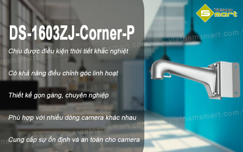 Giá gắn góc camera Hikvision DS-1603ZJ-Corner-P