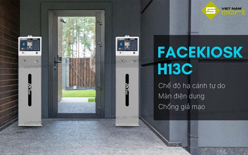 Mẫu máy chấm công khuôn mặt FaceKiosk-H13C