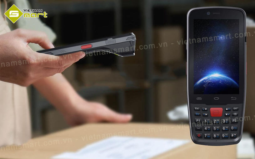 Máy quét mã vạch cầm tay Hikvision DS-MDT301 Máy quét mã vạch cầm tay không dây Hikvision DS-MDT301 hiệu quả kiểm tra và quản lý hàng hóa, sản phẩm