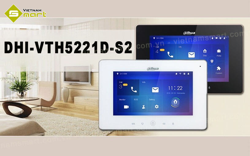 Màn hình chuông cửa IP không dây Dahua DHI-VTH5221D-S2 Màn hình chuông cửa IP không dây Dahua DHI-VTH5221D-S2