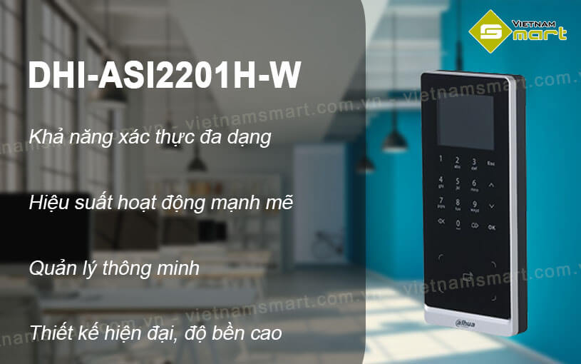 Máy chấm công kiểm soát cửa Dahua DHI-ASI2201H-W