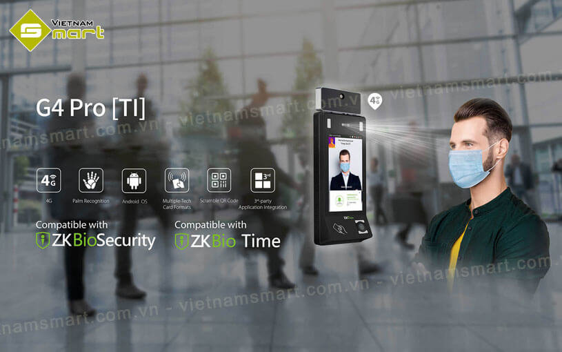 Máy chấm công kiểm soát truy cập ZKTeco G4 Pro [TI]