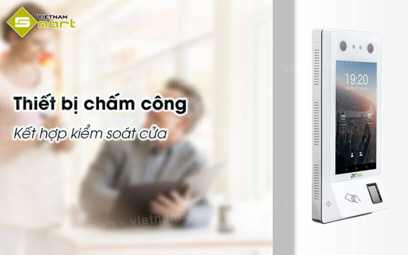 Máy chấm công khuôn mặt đo thân nhiệt ZKTeco G4[TD] kiểm soát cửa