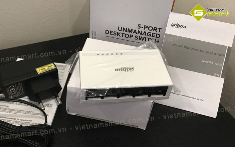 Switch mạng 5 cổng Dahua DH-PFS3005-5ET-L Switch mạng 5 cổng Dahua DH-PFS3005-5ET-L