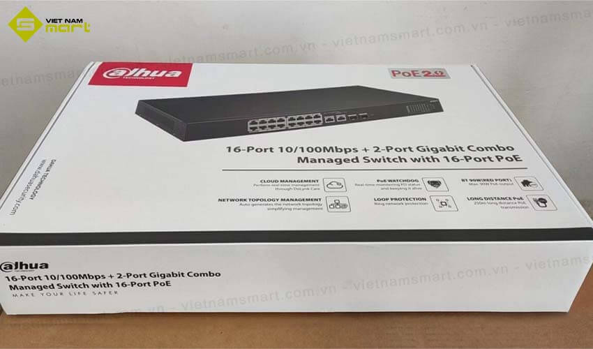 Switch PoE 18 cổng Dahua DH-CS4218-16ET-135