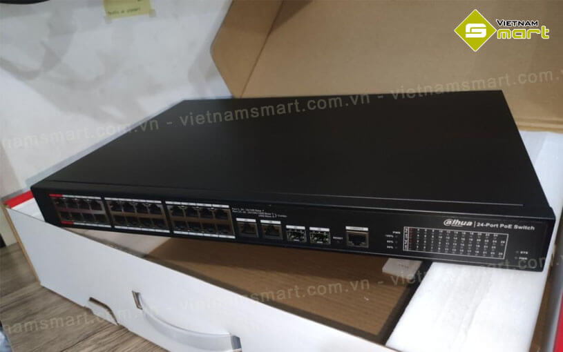 Switch PoE 24 cổng Dahua DH-PFS4226-24ET-240 Switch PoE 24 cổng Dahua DH-PFS4226-24ET-240