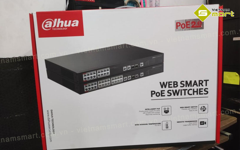 Switch PoE 24 cổng Dahua DH-PFS4226-24ET-360 Switch PoE 24 cổng Dahua DH-PFS4226-24ET-360