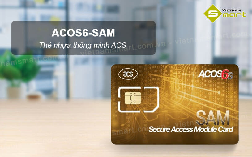 Thẻ nhựa thông minh ACS ACOS6-SAM Thẻ nhựa thông minh ACS ACOS6-SAM