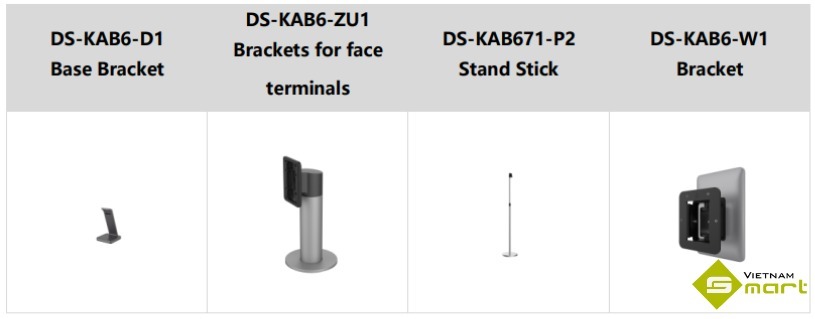 Máy chấm công khuôn mặt Hikvision DS-K1T680DW Có thể mua máy chấm công khuôn mặt DS-K1T680DW với nhiều tùy chọn khác