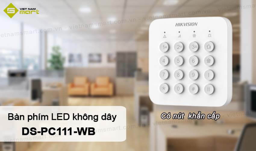 Bàn phím LED không dây Hikvision DS-PC111-WB Bàn phím LED không dây Hikvision DS-PC111-WB