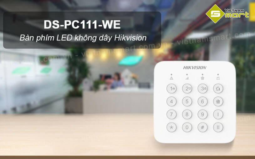 Bàn phím LED không dây Hikvision DS-PC111-WE Bàn phím LED không dây Hikvision DS-PC111-WE