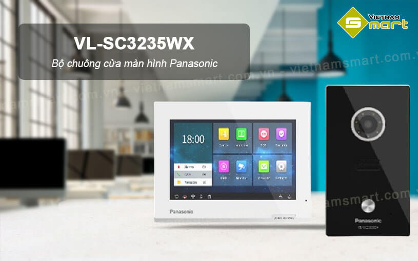 Bộ chuông cửa màn hình IP không dây Panasonic VL-SC3235WX Bộ chuông cửa màn hình Panasonic VL-SC3235WX