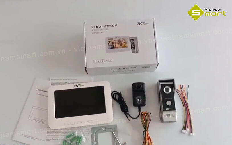 Bộ chuông cửa màn hình Analog ZKTeco VDPO3-B3 Kit Bộ chuông cửa màn hình Analog ZKTeco VDPO3-B3 Kit