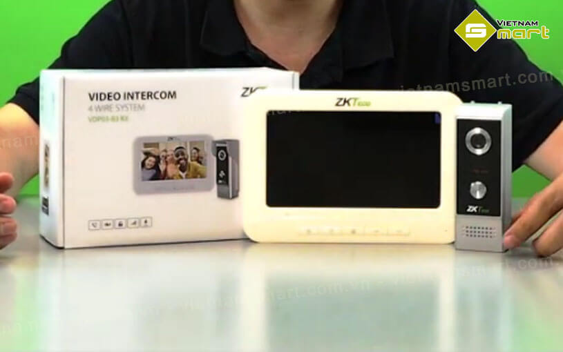 Bộ chuông cửa màn hình Analog ZKTeco VDPO3-B3 Kit Bộ chuông cửa màn hình Analog ZKTeco VDPO3-B3 Kit